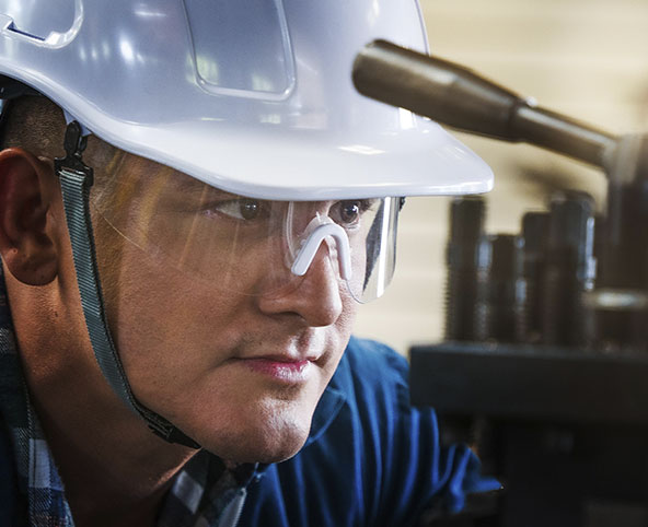 man with hardhat